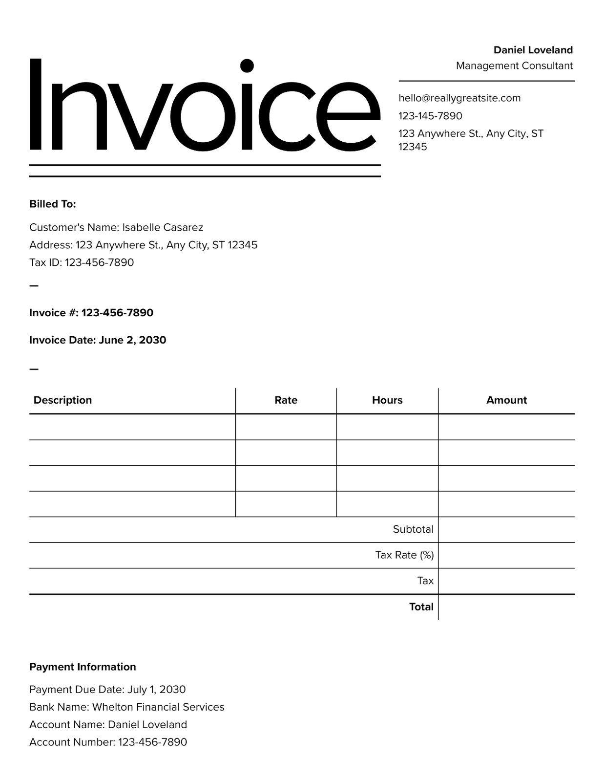 Free Printable Templates For Receipts
