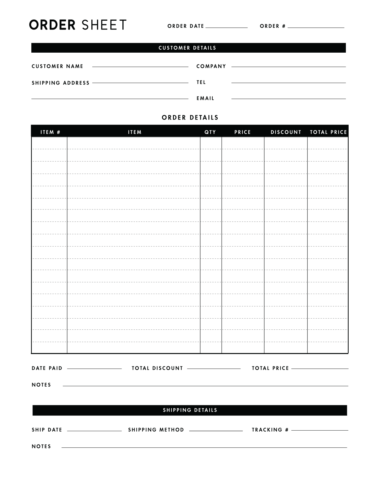 FREE Printable Purchase Order Template World Of Printables FREE Printable Purchase Order Template World Of Printables