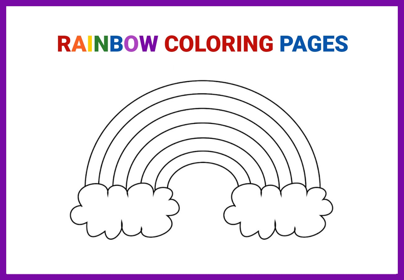 Rainbow Template Free Printable