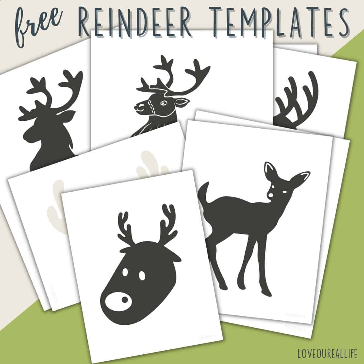 Free Reindeer Template Printables Free Reindeer Template Printables