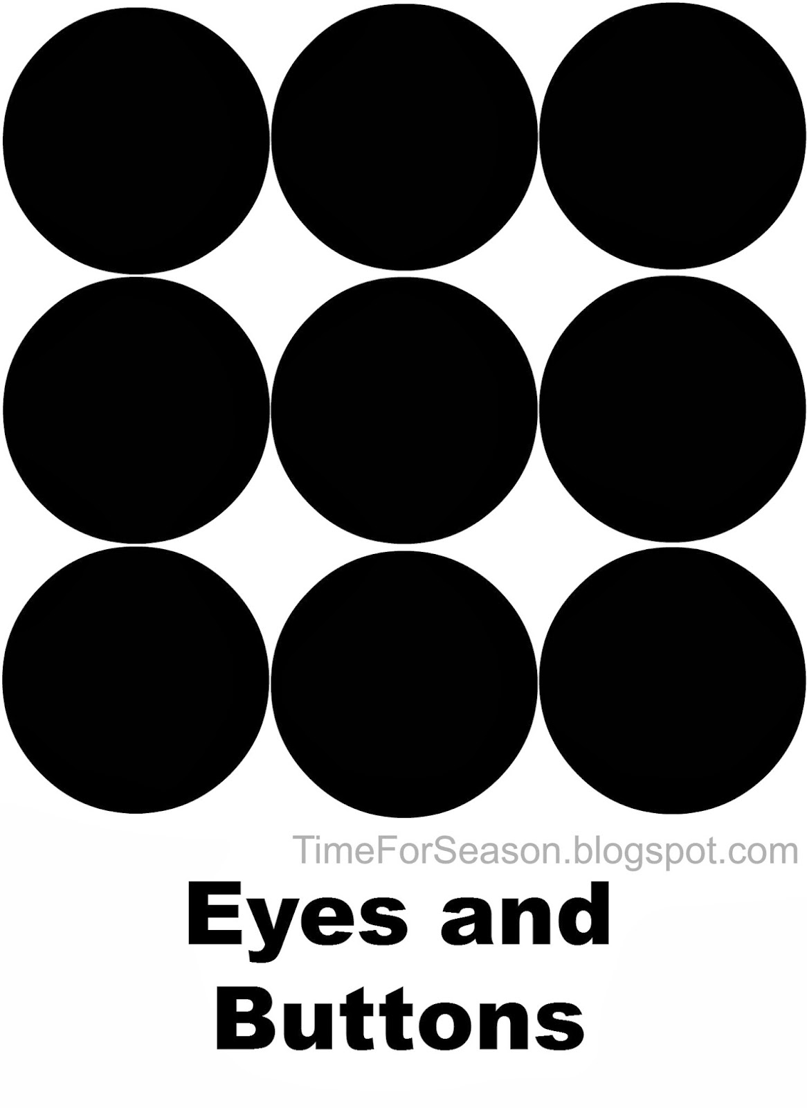 Free Printable Snowman Nose Template