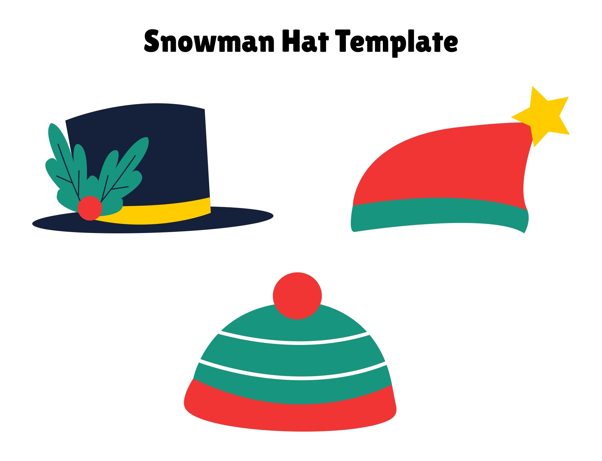 Free Printable Snowman Hat Printable Party Favors Free Printable Snowman Hat Printable Party Favors