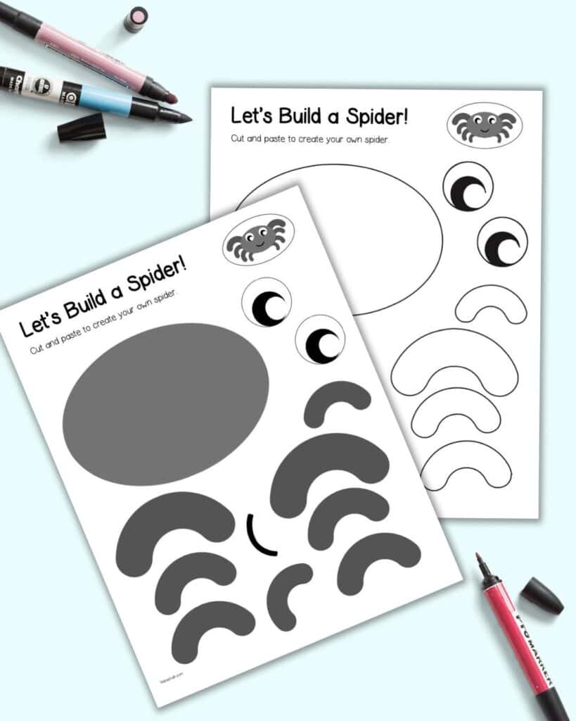 Free Printable Spider Template Free Printable Spider Template