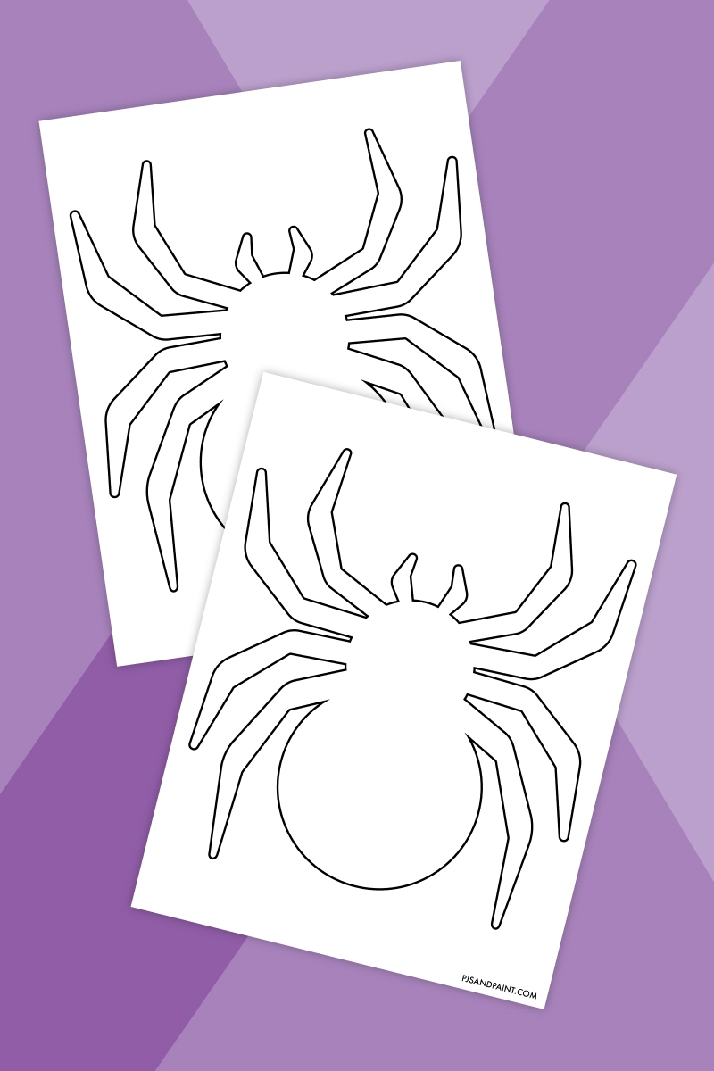 Free Printable Spider Template Pjs And Paint Free Printable Spider Template Pjs And Paint