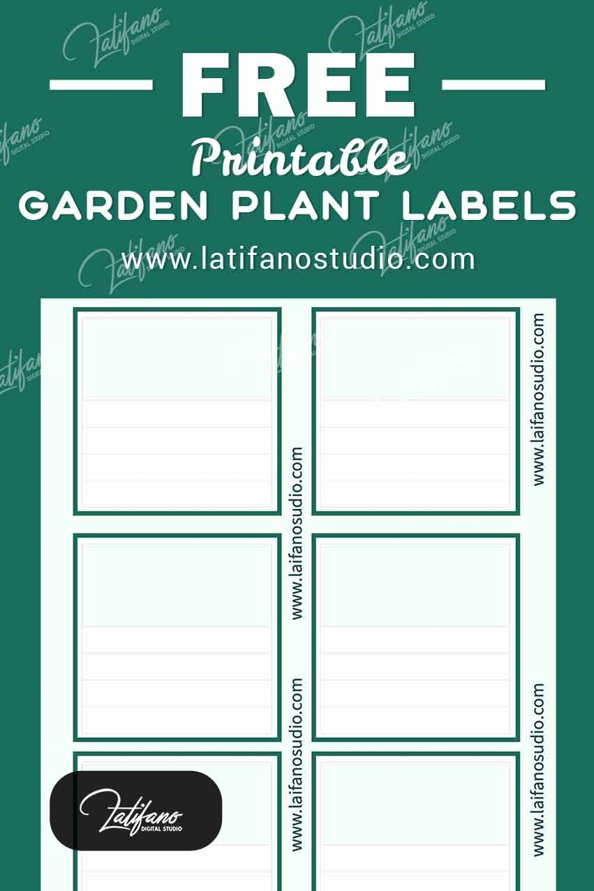 Free Printable Square Garden Plant Labels Templateu200b Free Printable Square Garden Plant Labels Templateu200b