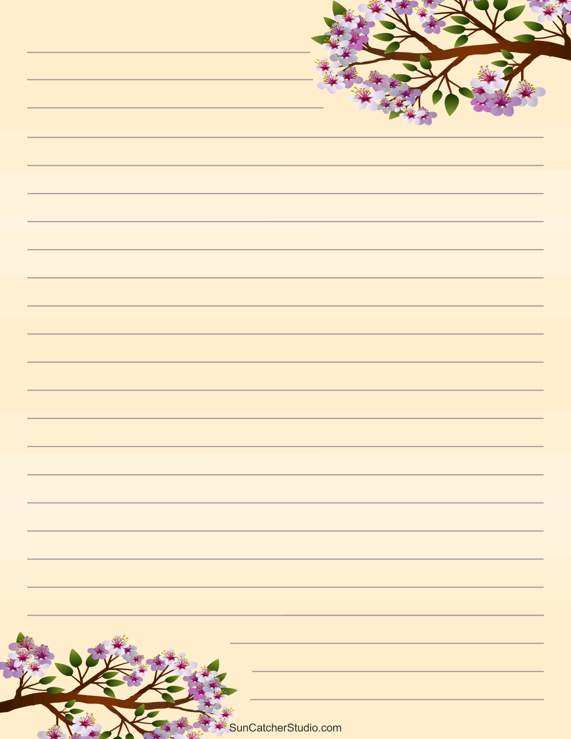 Free Printable Stationery And Lined Letter Writing Paper Free 