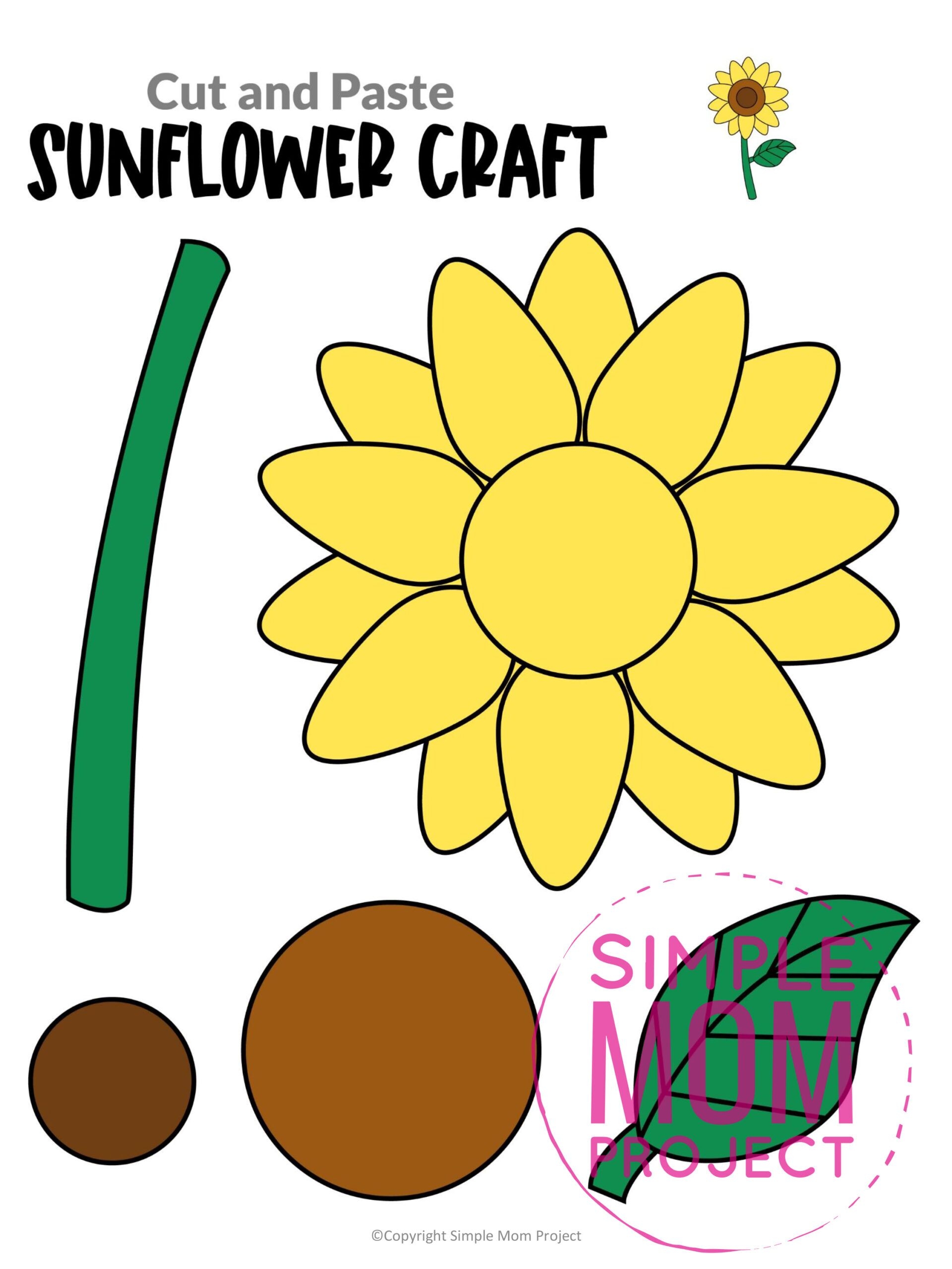 Free Printable Sunflower Petal Template