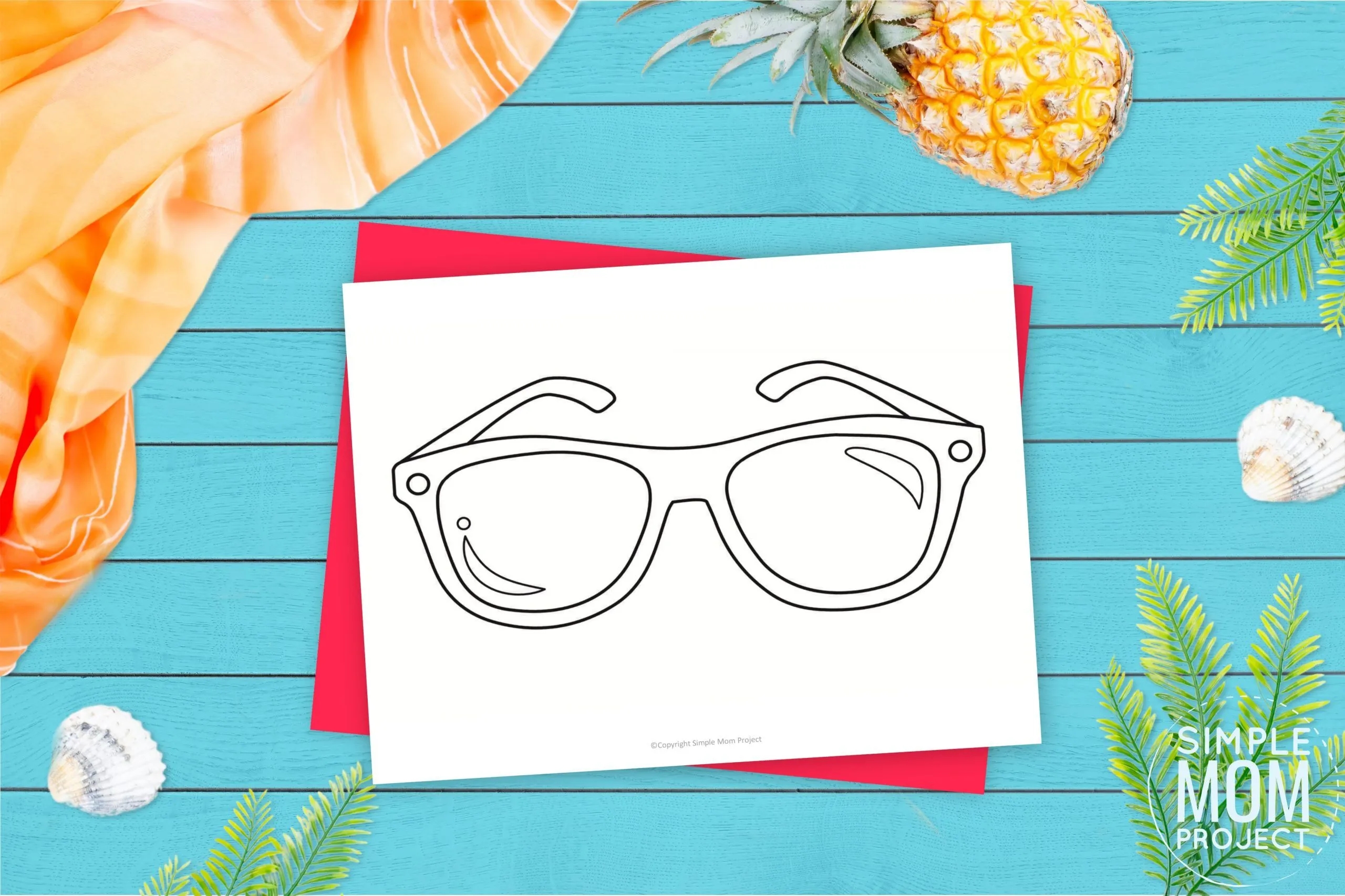Free Printable Sunglasses Template Simple Mom Project