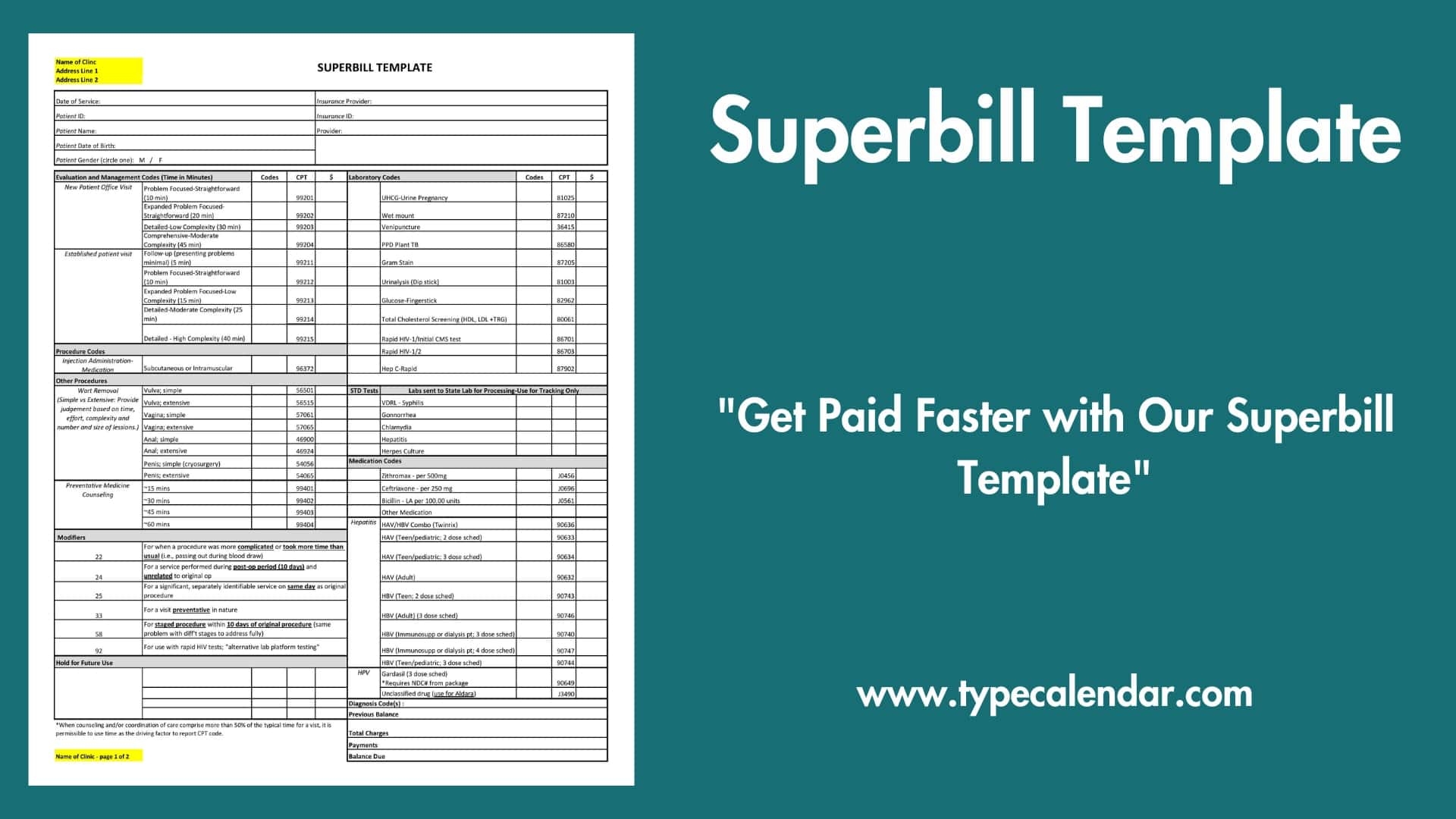 Free Printable Superbill Templates PDF Psychotherapy Speech U0026 Physical Therapy
