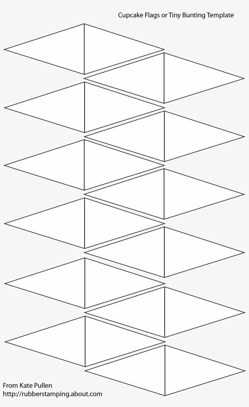 Downloadable Free Printable Bunting Template