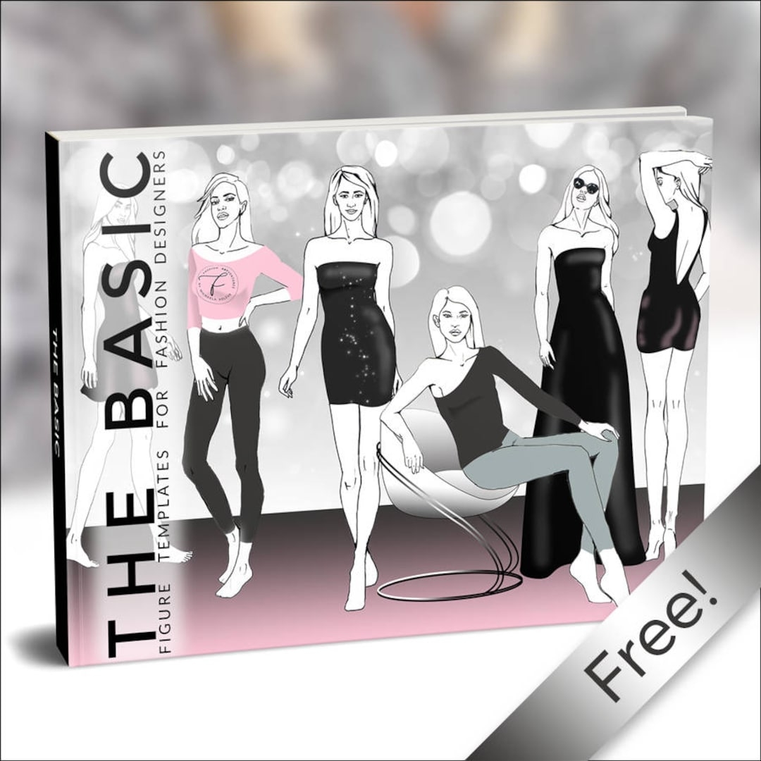 Free Printable The Basic Bundle Fashion Template Fashion Illustration Croquis Fashion Drawing Etsy UK