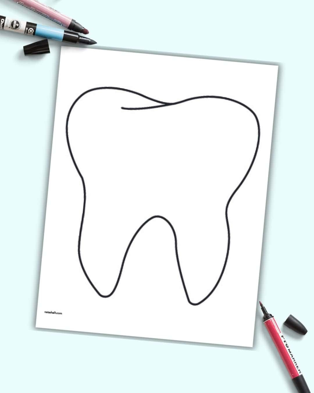 Free Printable Tooth Templates Writing Paper The Artisan Life
