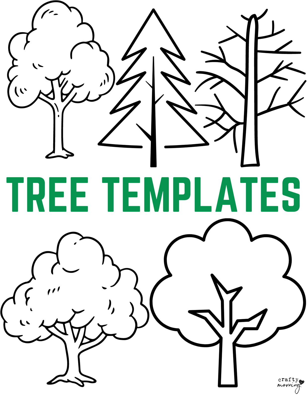 Free Printable Tree Templates Crafty Morning Free Printable Tree Templates Crafty Morning