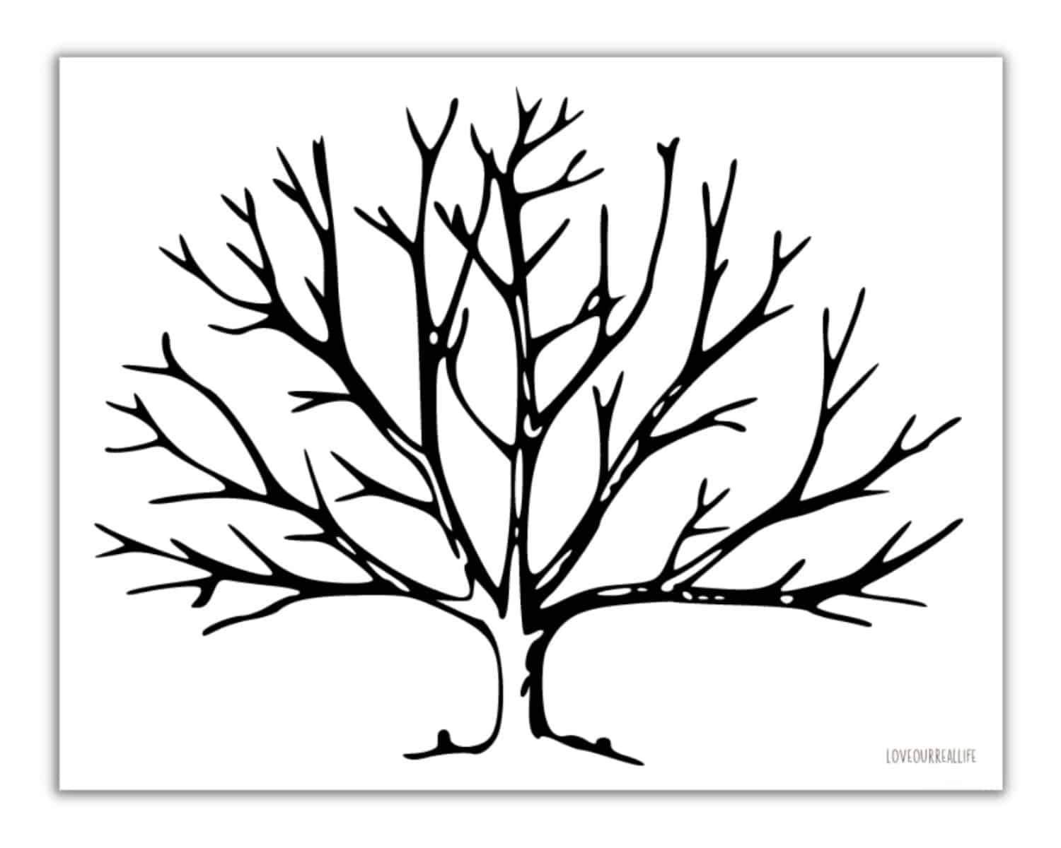 FREE Printable Trees Without Leaves Template 19 Pages Love 