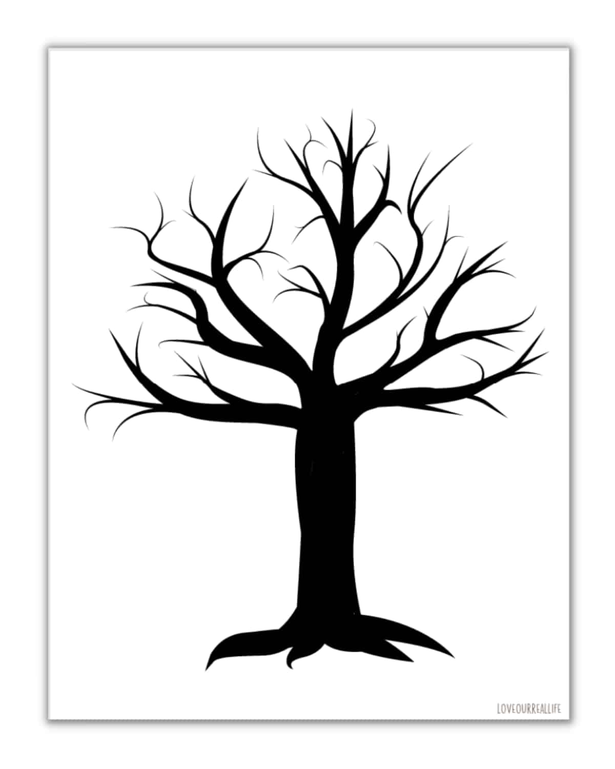 FREE Printable Trees Without Leaves Template 19 Pages Love Our Real Life