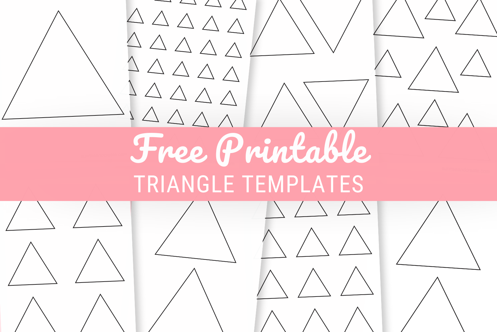 Free Printable Triangle Templates