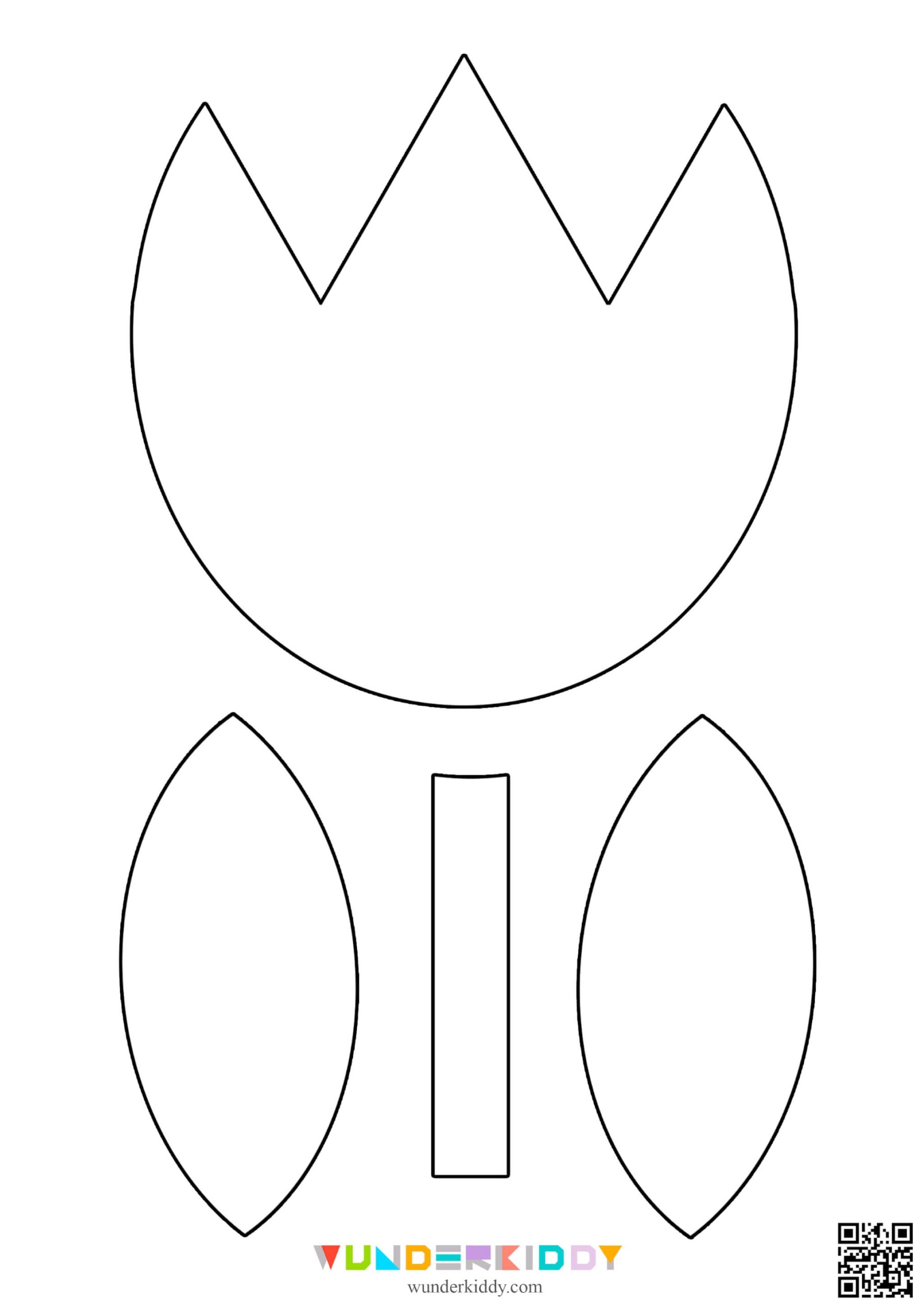 Free Printable Tulip Flower Craft Template For Kindergarten Worksheets Library