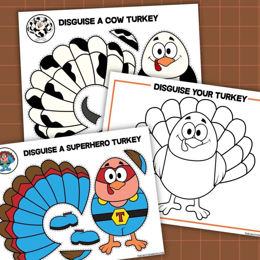 Free Printable Turkey In Disguise Templates To 