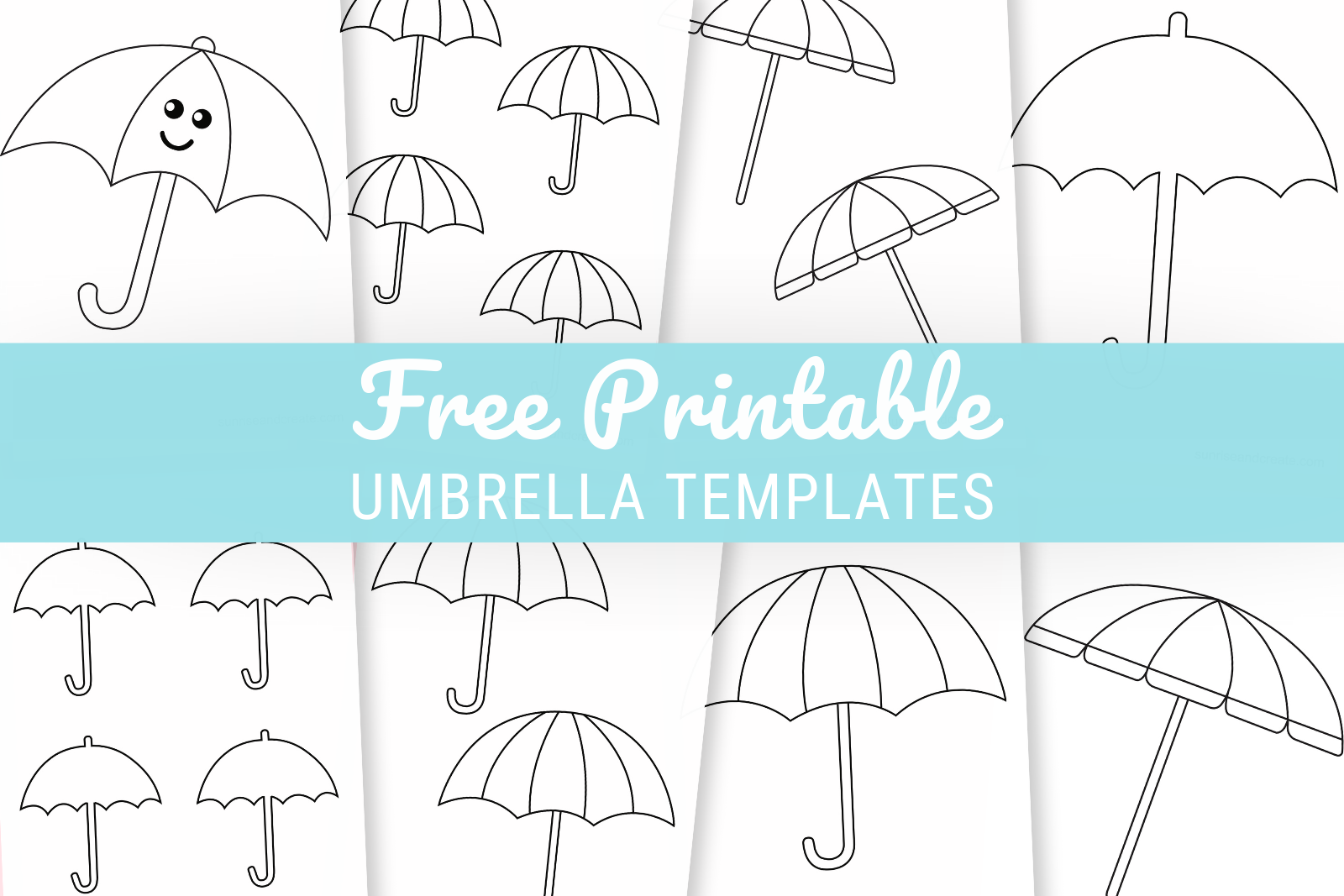 Free Printable Umbrella Templates