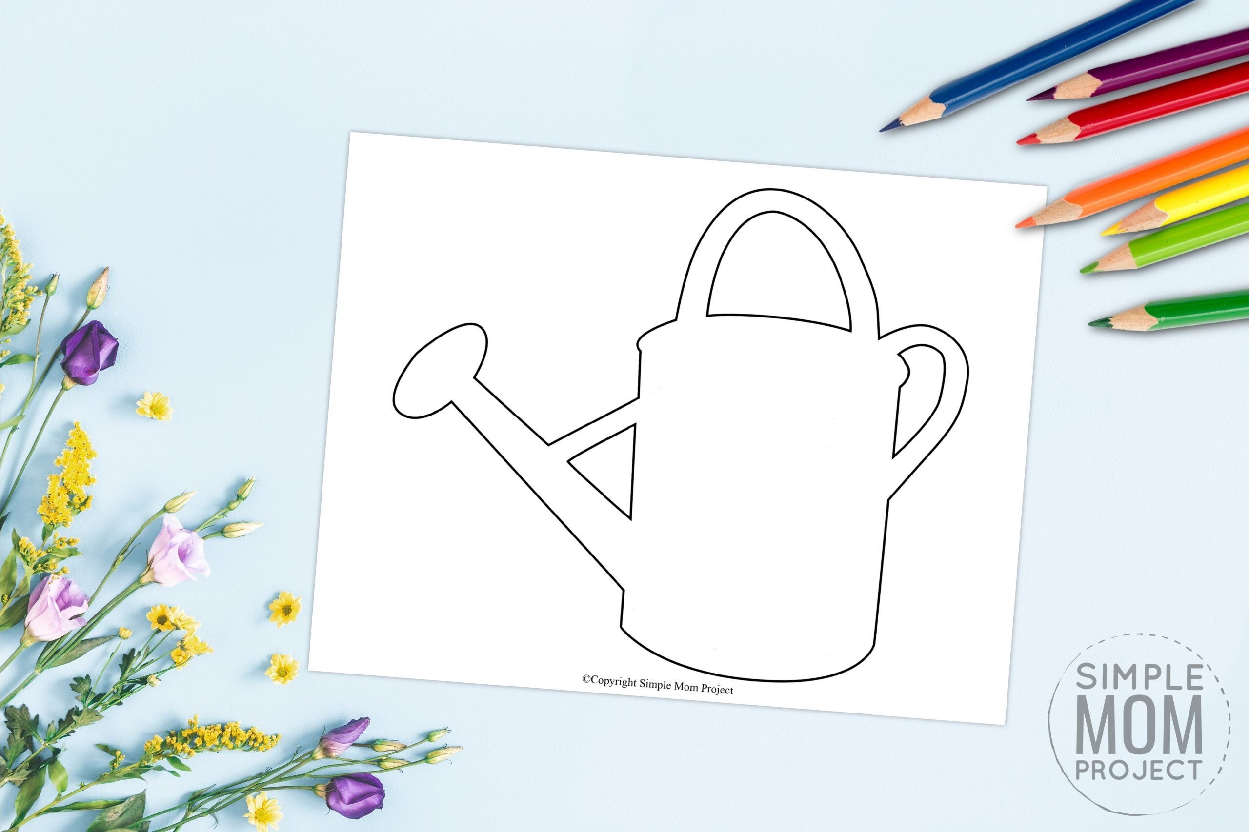 Free Printable Watering Pail Template Simple Mom Project Free Printable Watering Pail Template Simple Mom Project