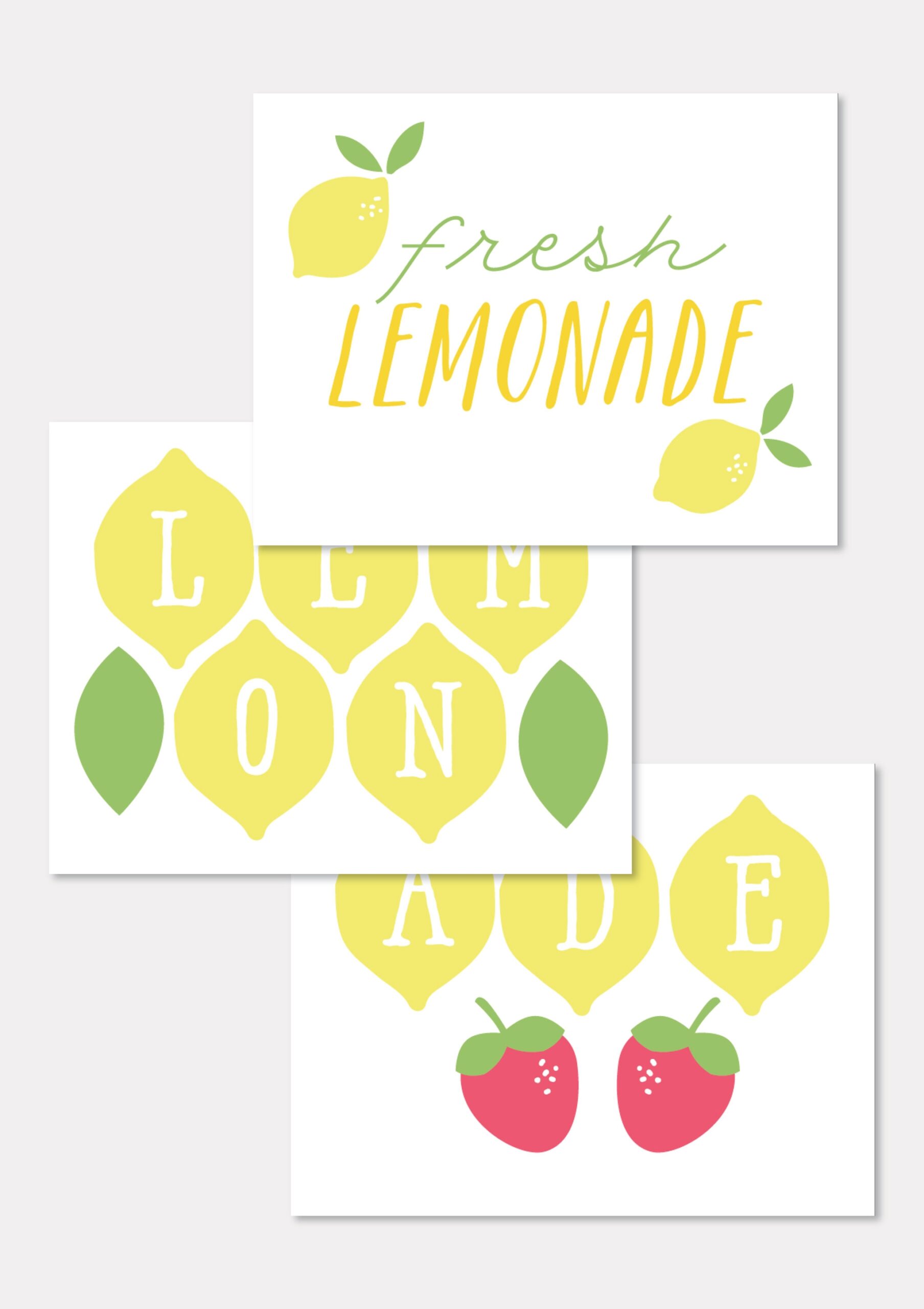 Free Printables To Make Your Lemonade Stand Extra Sweet Project 