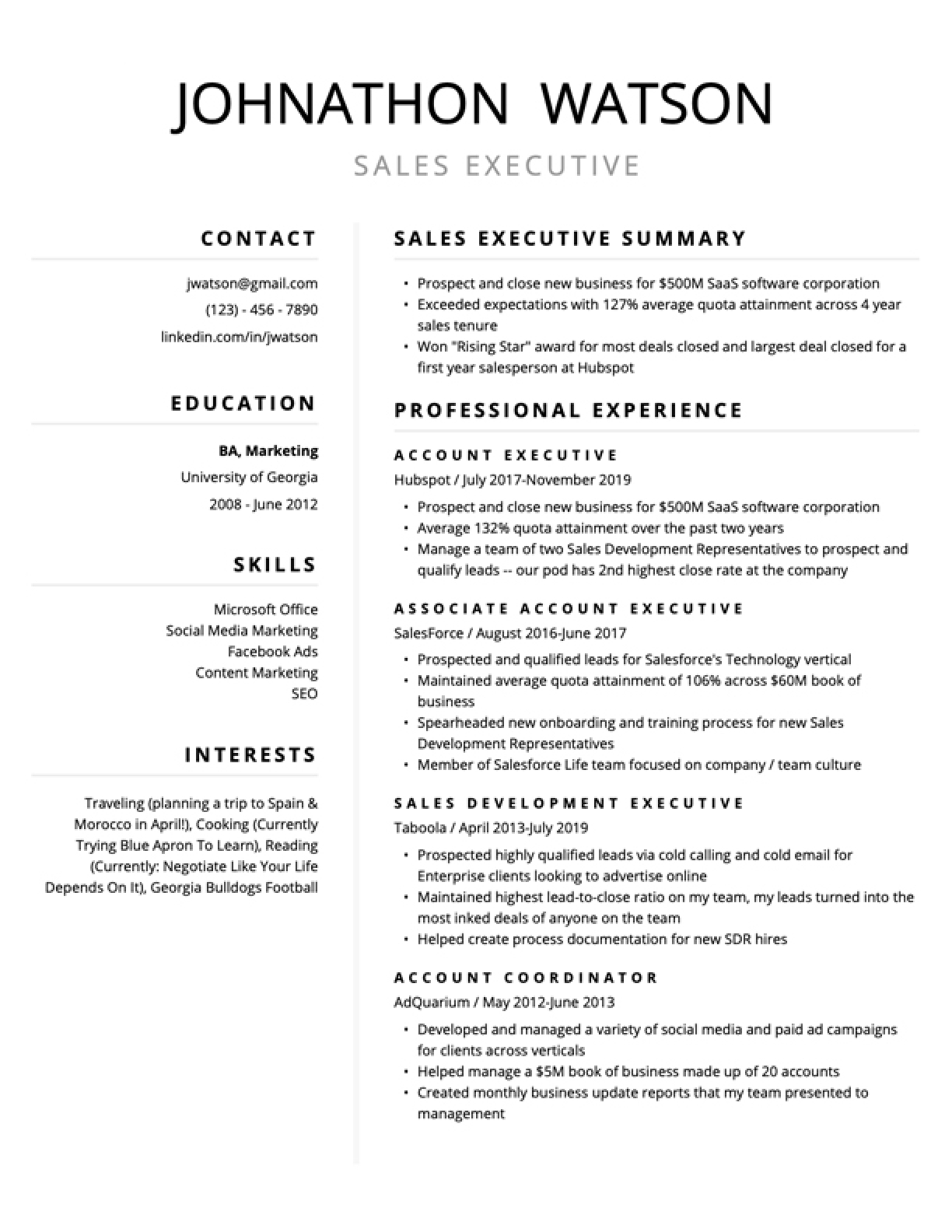 Free Resume Templates For 2025 Edit U0026 Download ResyBuild io