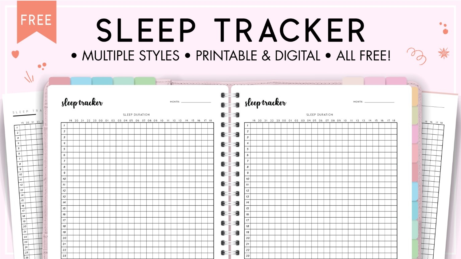 FREE Sleep Log Printable Template World Of Printables