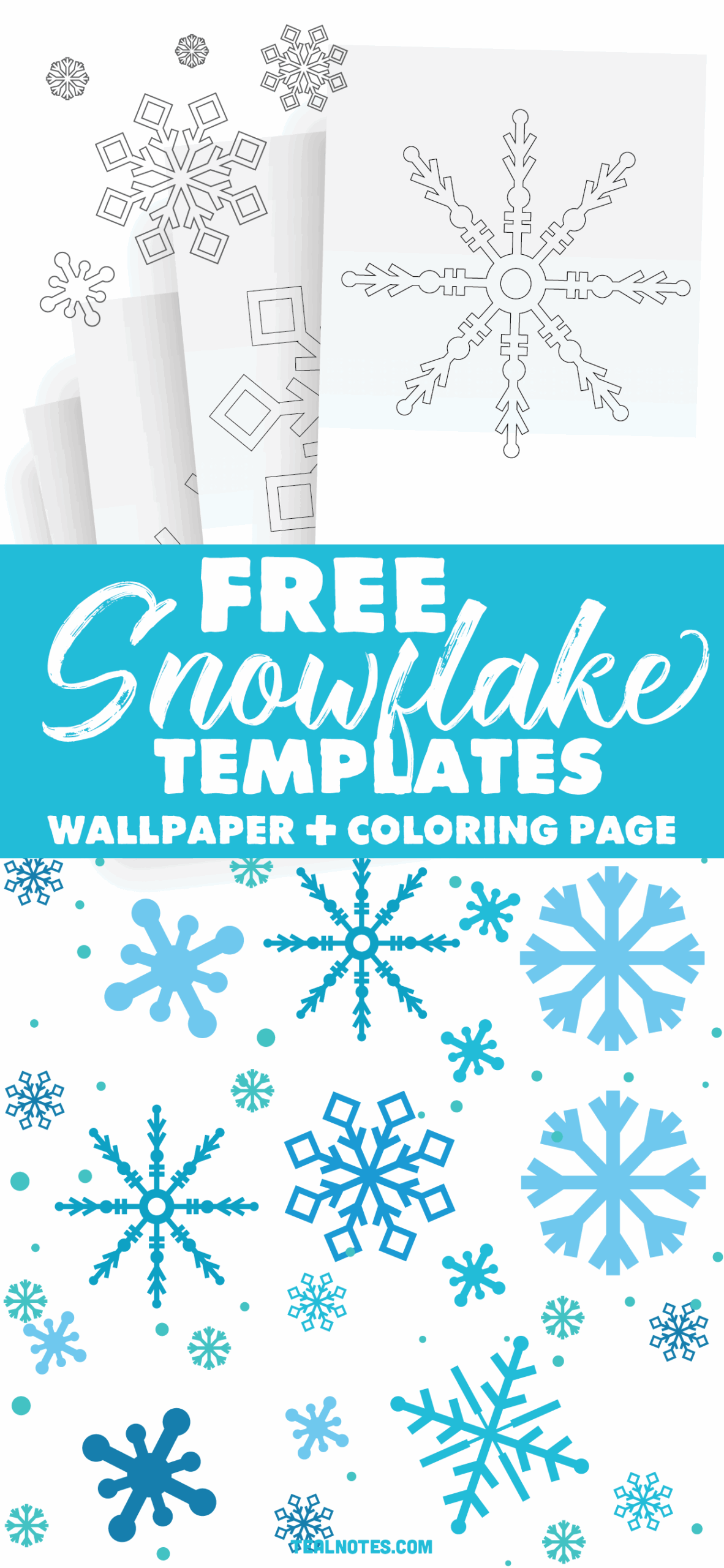 Free Snowflake Template Easy Paper Snowflakes To Cut And Color