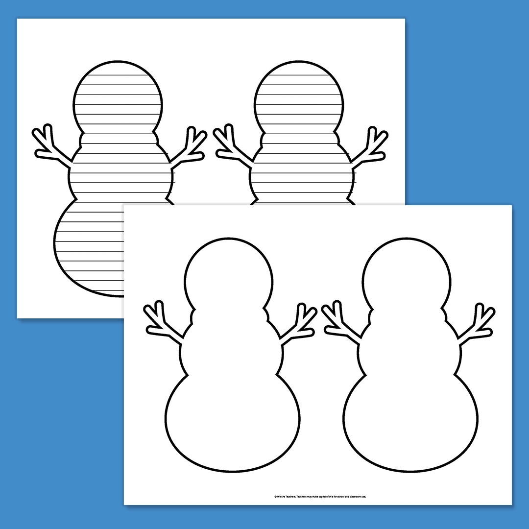 Free Printable Blank Snowman Template