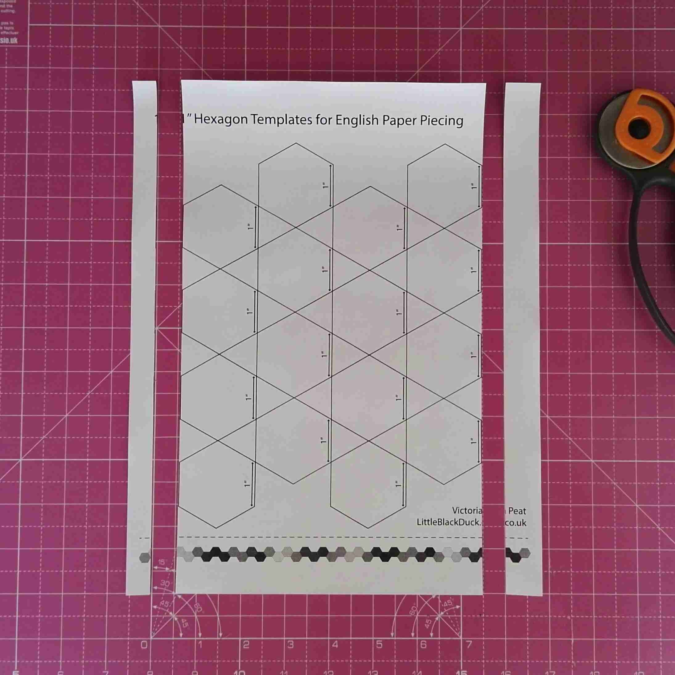 Free Printable Hexagon Template Pdf