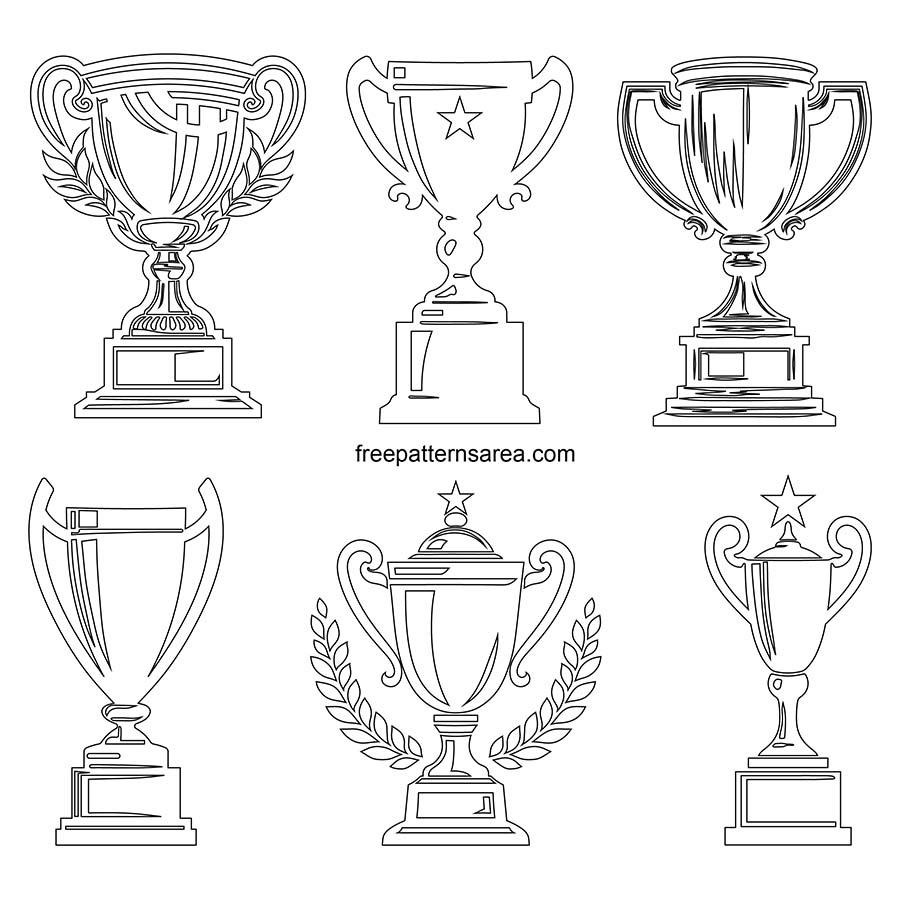 Free Trophy Vector Designs Download SVG PNG DXF U0026 More