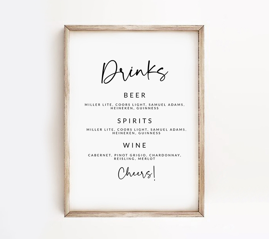 Free Wedding Drinks Alcohol Bar Menu Template Beer Wine Spirits Edit Instantly Instant Download Printable Printable Market Free Wedding Drinks Alcohol Bar Menu Template Beer Wine Spirits Edit Instantly Instant Download Printable Printable Market