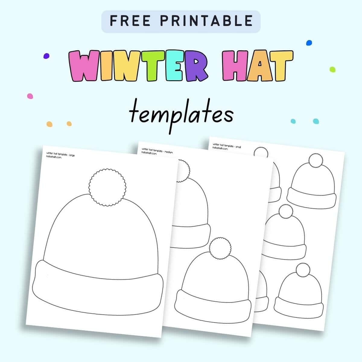 Free Winter Hat Template Printables The Artisan Life