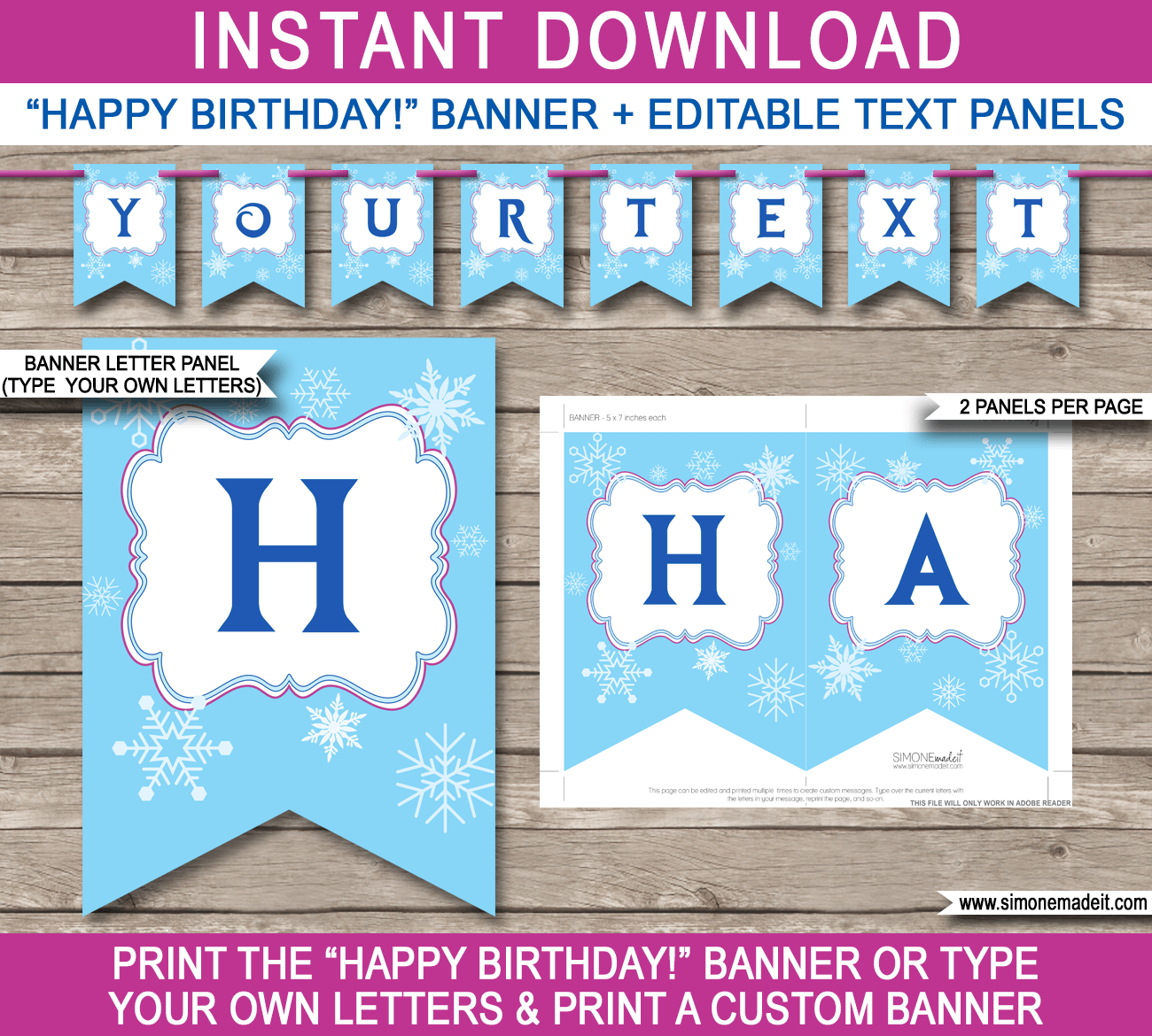 Frozen Party Banner Template Frozen Party Banner Template