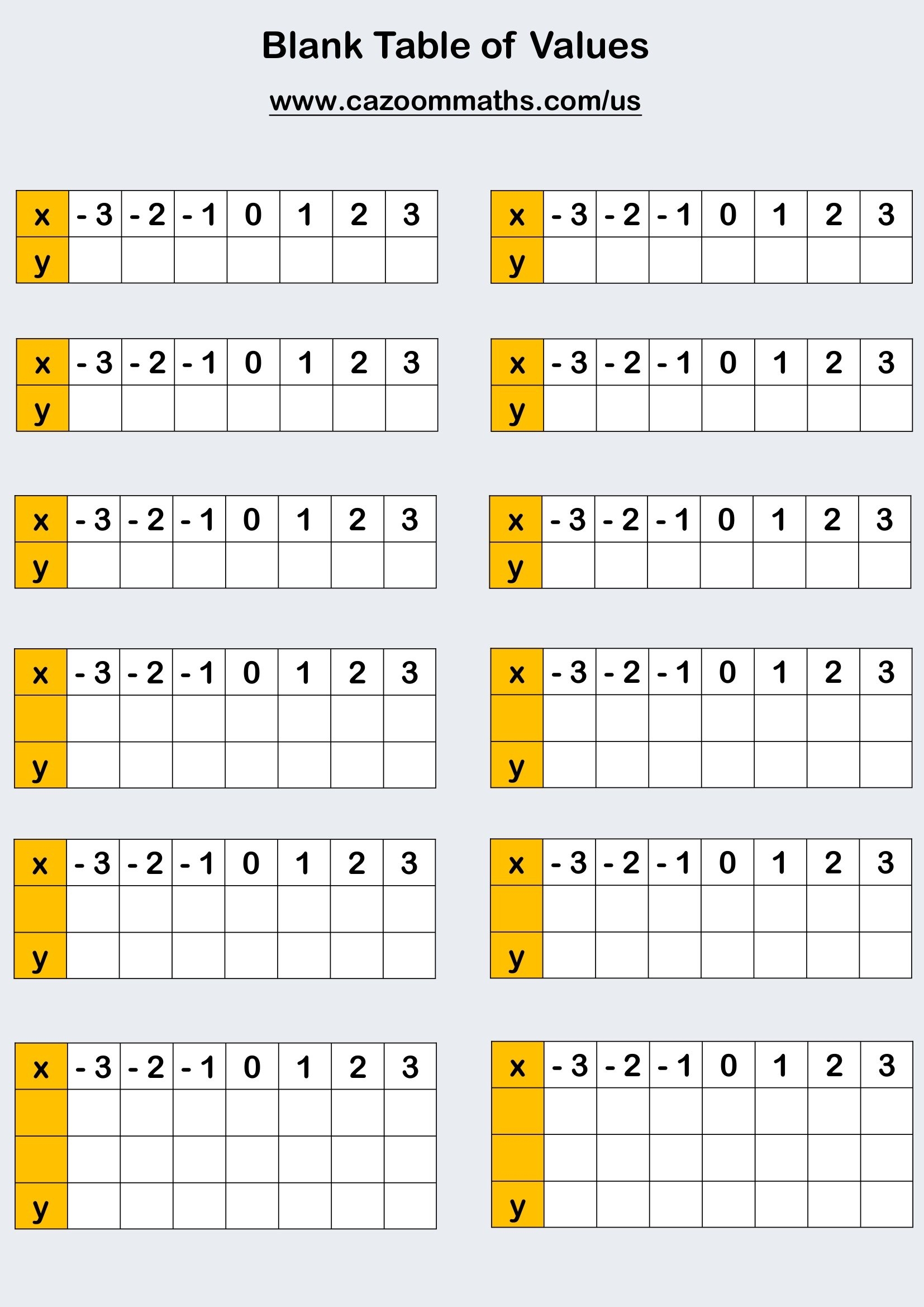 Free Printable Algebra Tiles Template