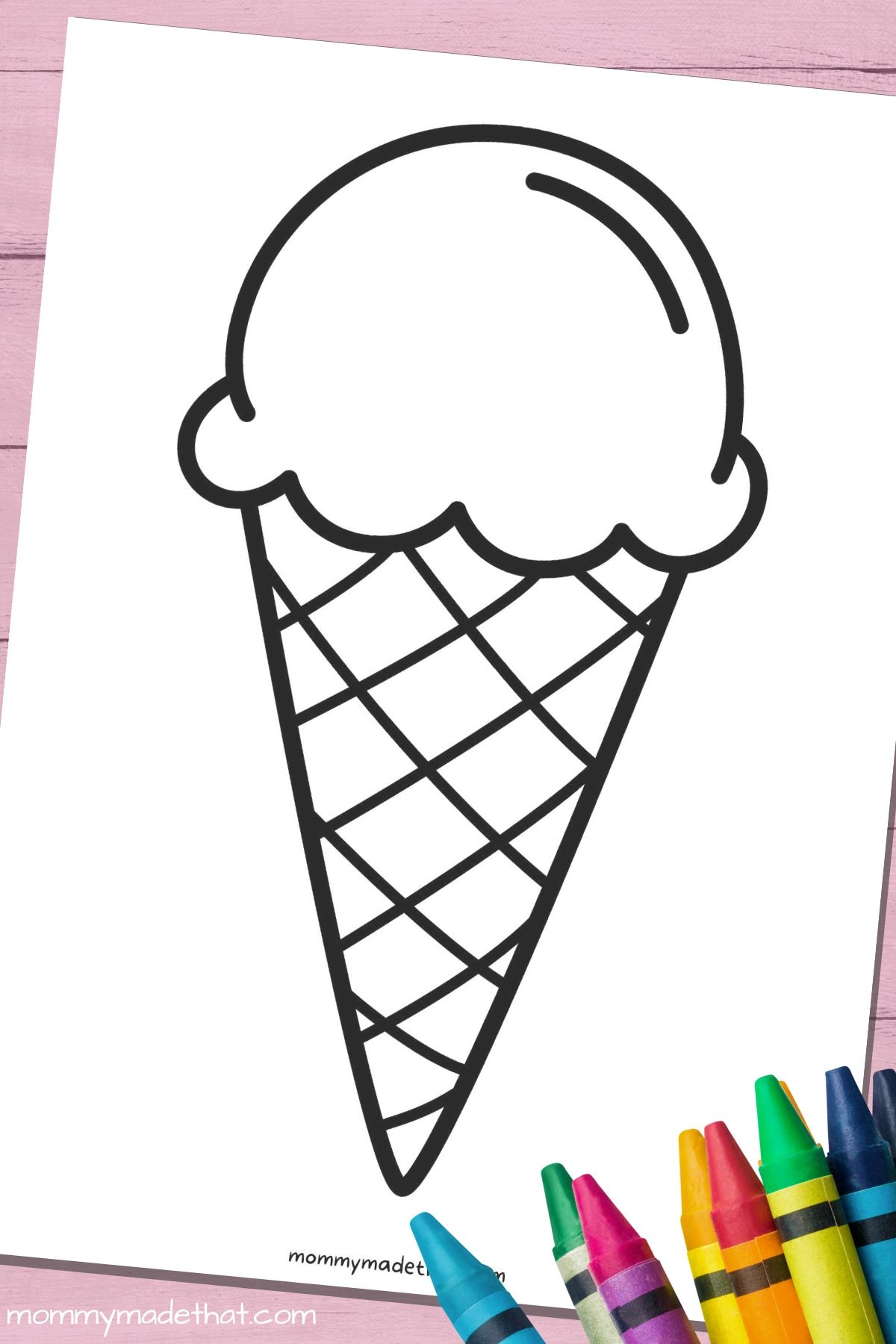 Fun Ice Cream Cone Templates For Crafts U0026 Coloring