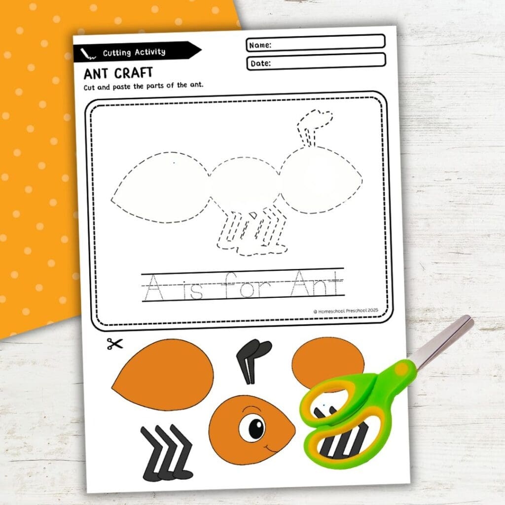 Fun Letter A Ant Craft For Preschool And Kindergarten Kids