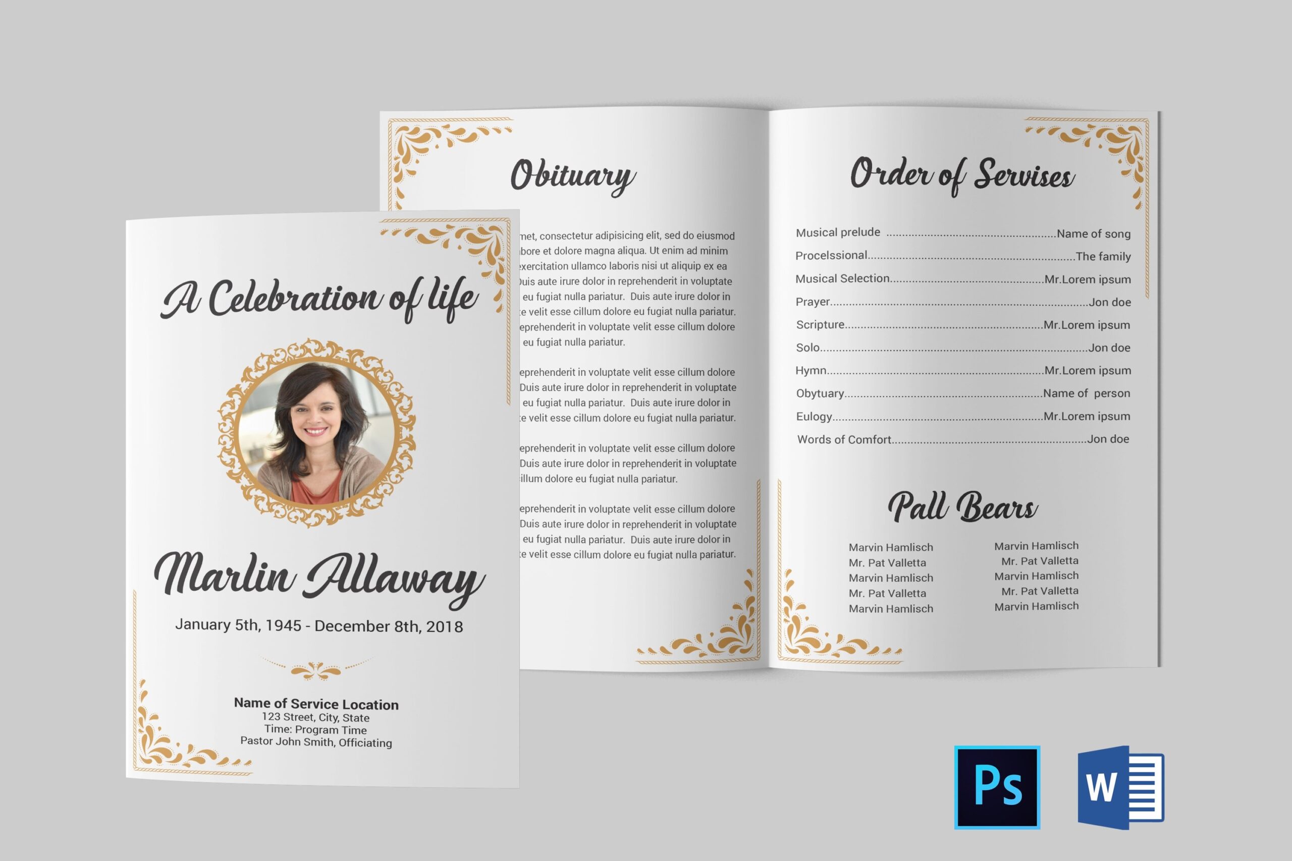 Free Printable Obituary Template Free Printable Obituary Template