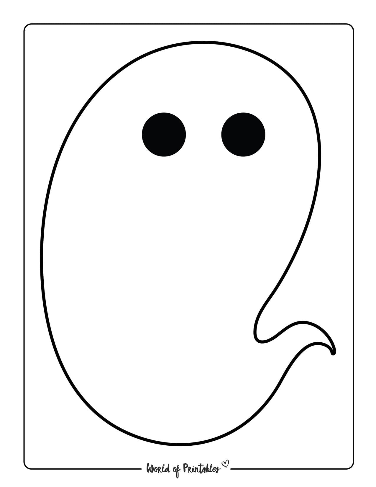 Free Printable Ghost Template