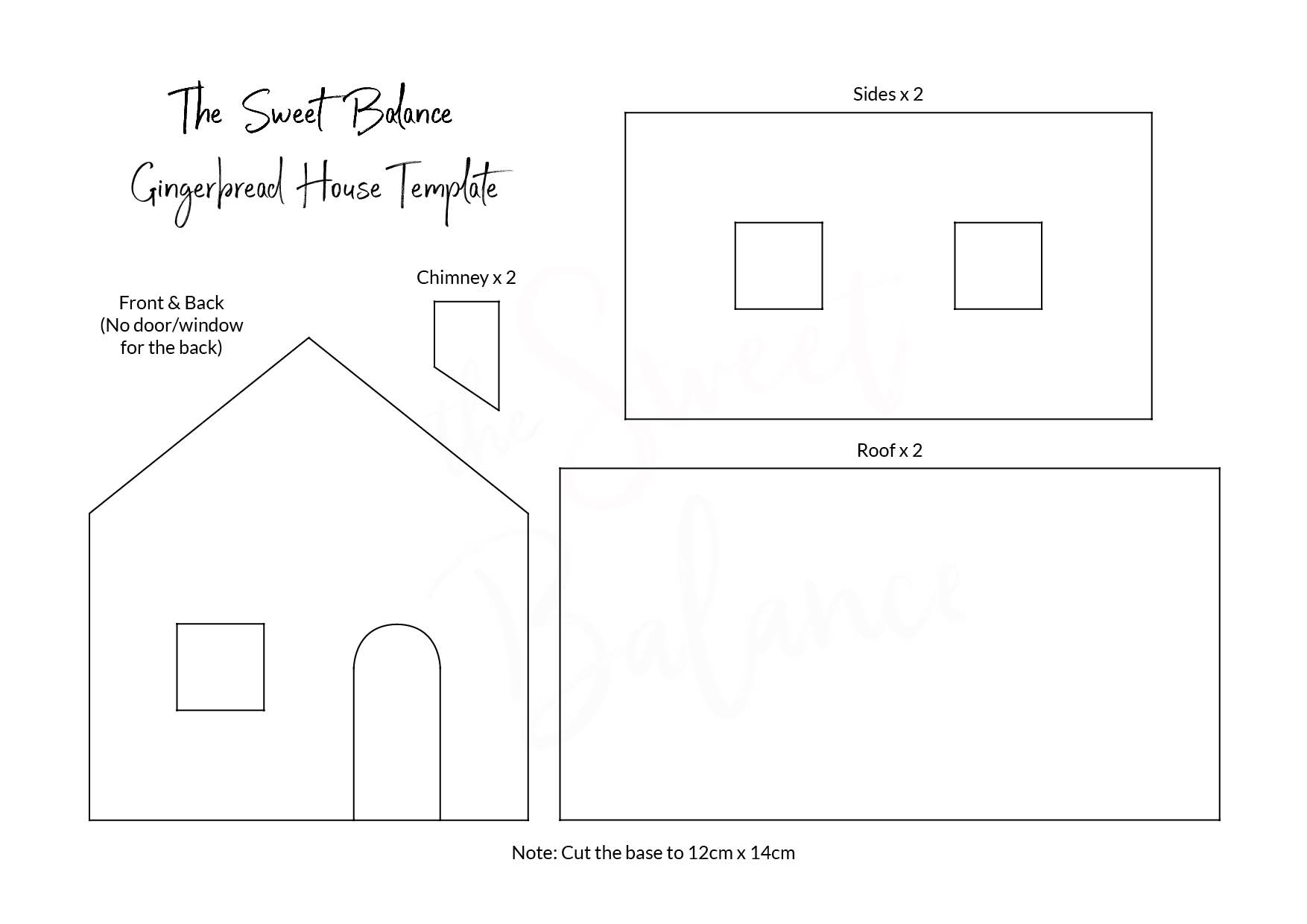 Gingerbread House Templates Printable Free