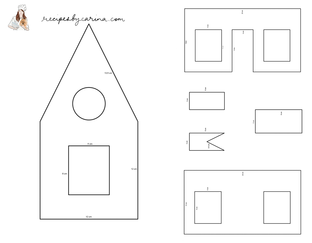 Gingerbread House Templates For Free Temploola Worksheets Library