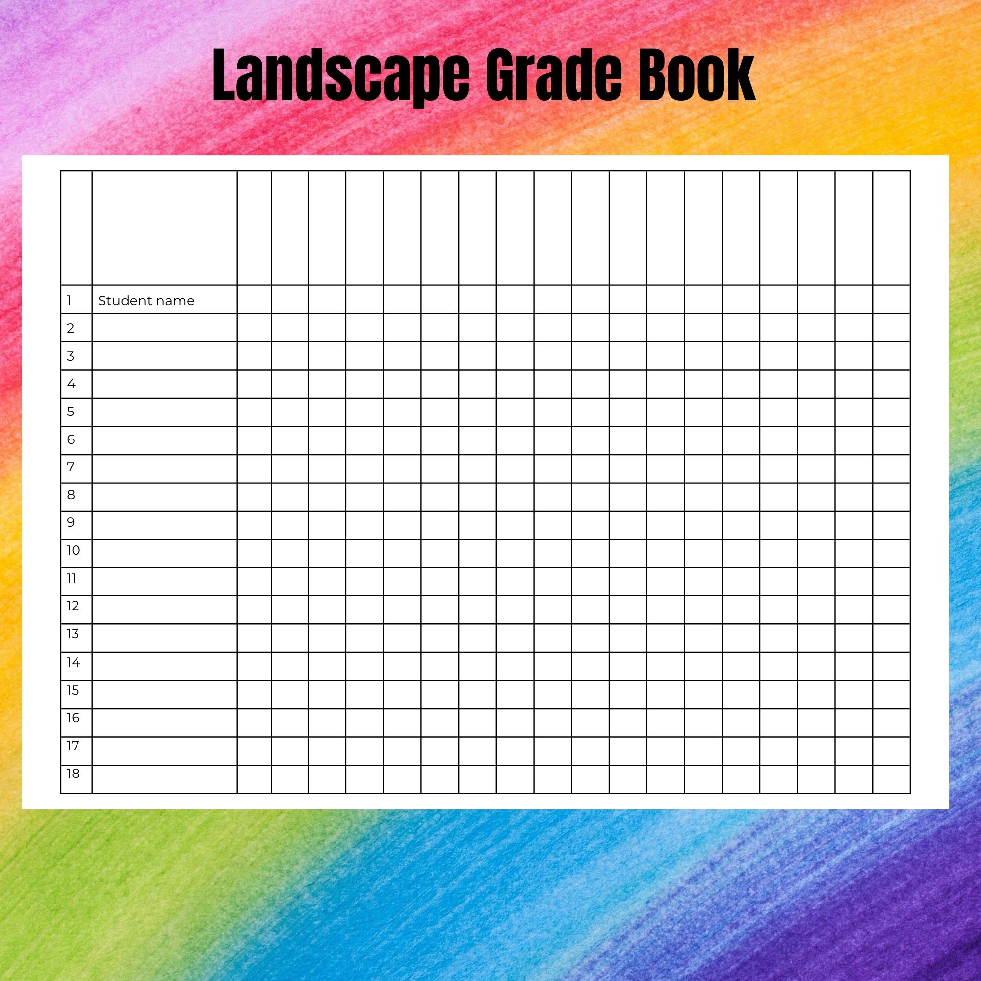 Grade Book Templates