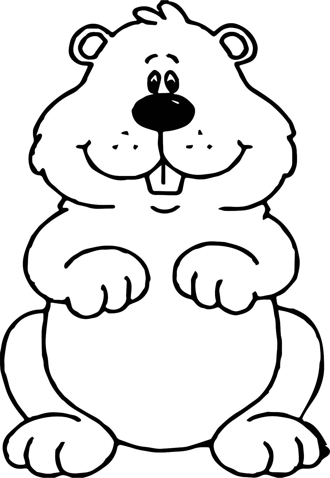Groundhog Coloring Page Worksheets Library Groundhog Coloring Page Worksheets Library