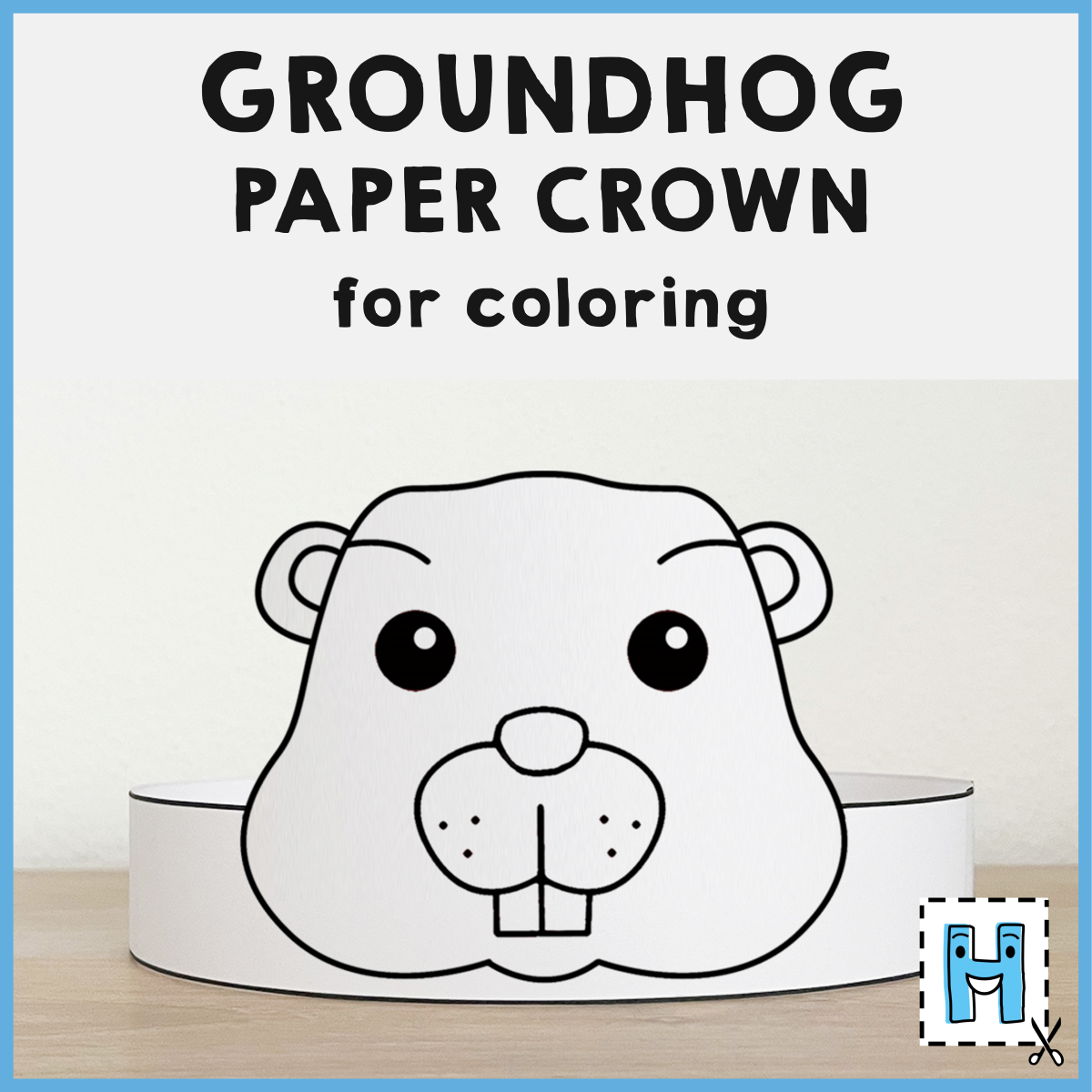 Groundhog Day Paper Crown Headband Printable Coloring Craft Activity For Kids 2 Groundhog Day Paper Crown Headband Printable Coloring Craft Activity For Kids 2