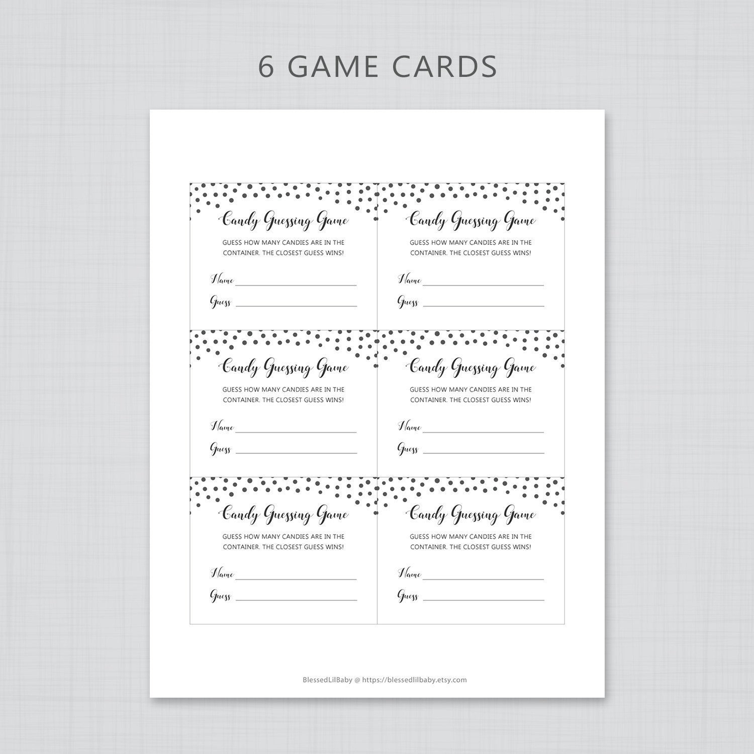 Guess How Many Candies Are In The Jar Candy Guessing Game Printable Baby Shower Candy Jar Game Mu0026ms Jelly Beans Gender Neutral S070 Etsy UK