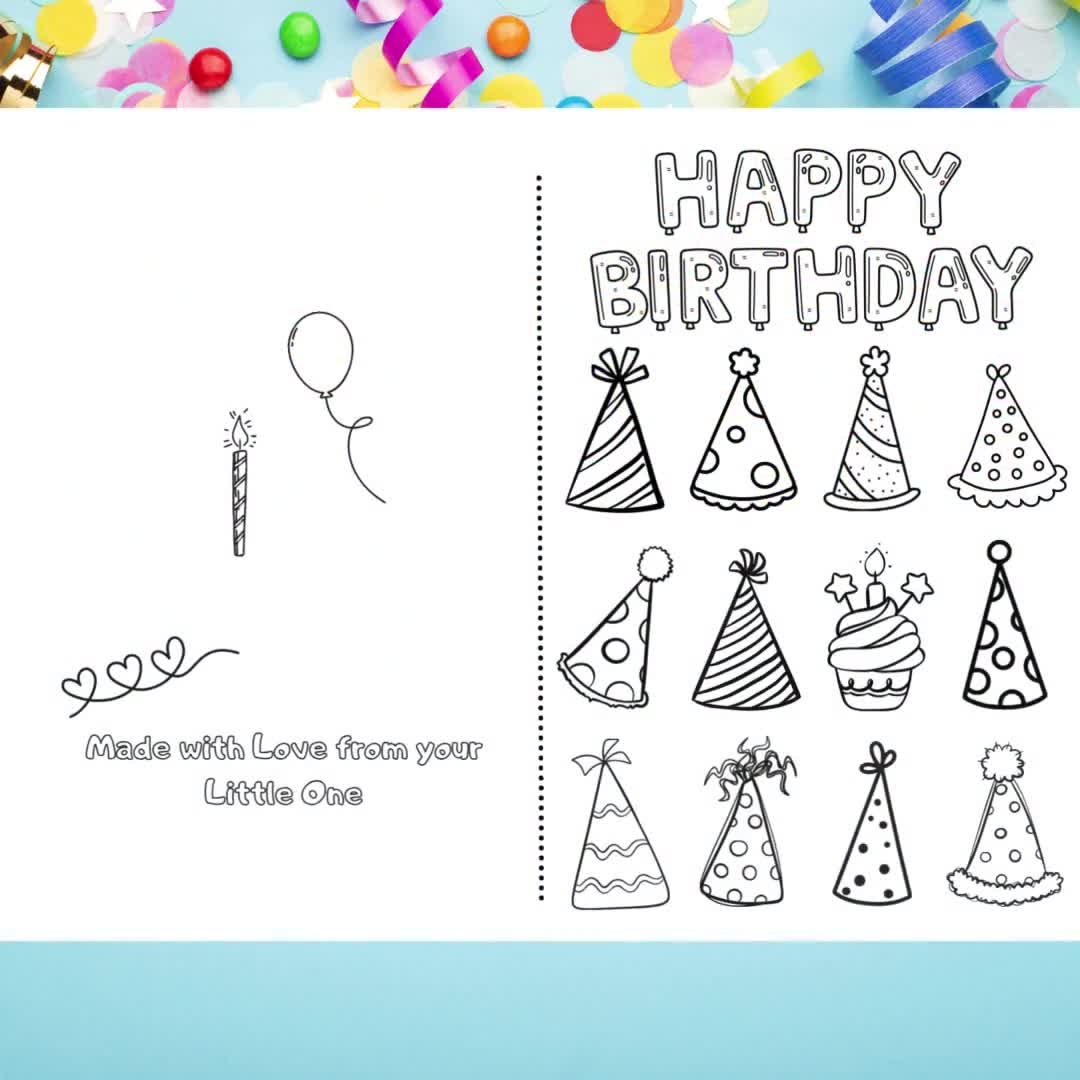 Birthday Card Printable Template Free