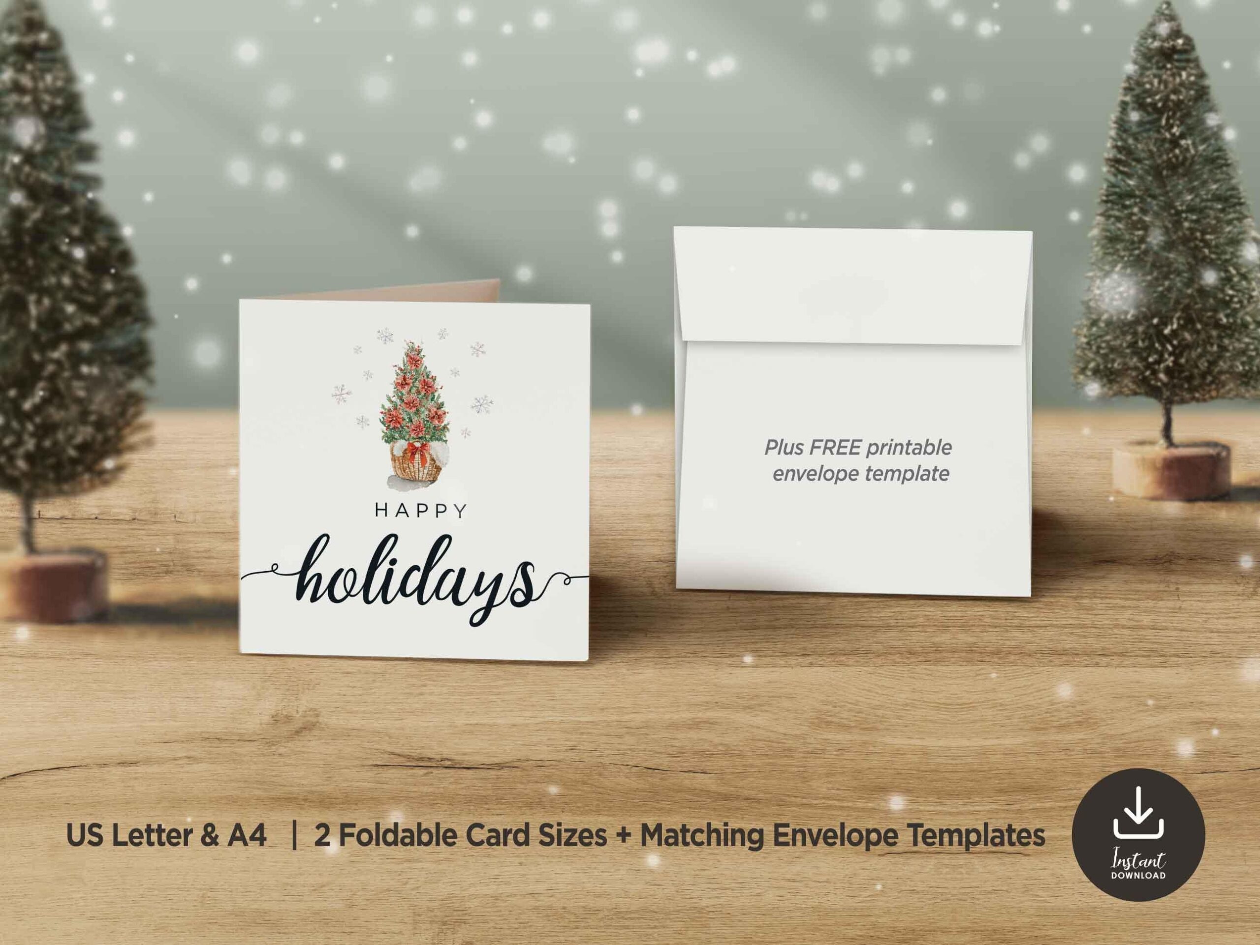 Happy Holiday Printable Cards Printable Holiday Cards Christmas 