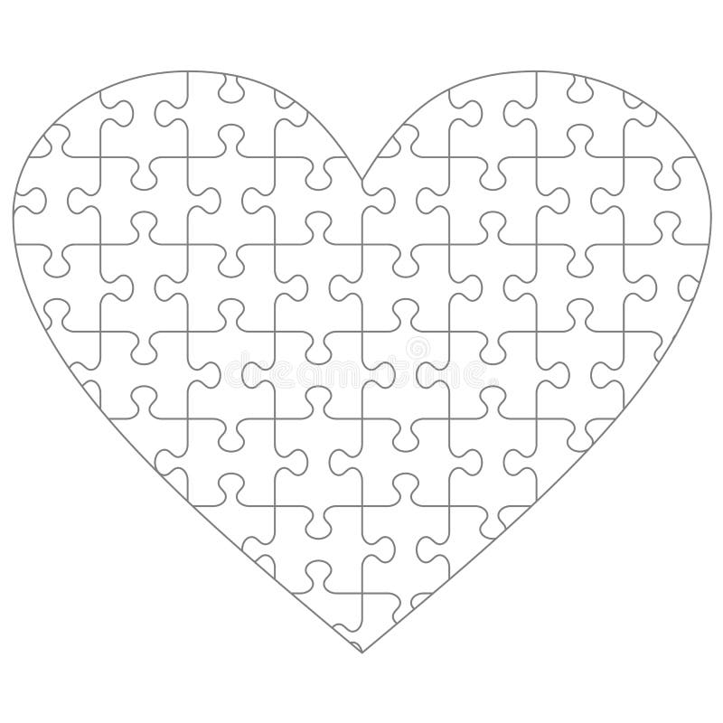 Heart Puzzle Template Stock Illustrations 5 948 Heart Puzzle Template Stock Illustrations Vectors U0026 Clipart Dreamstime