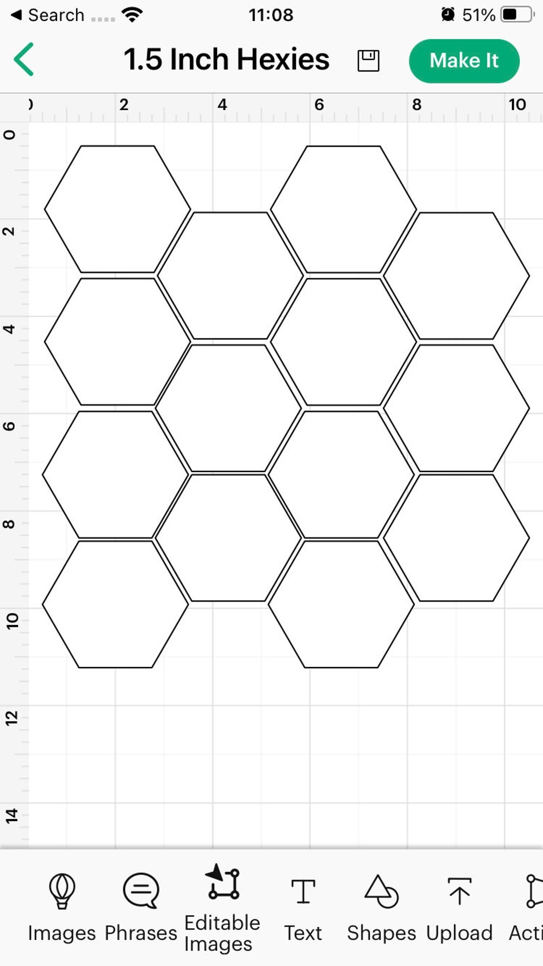 Hexagon English Paper Piecing Cricut SVG Template For 0 5