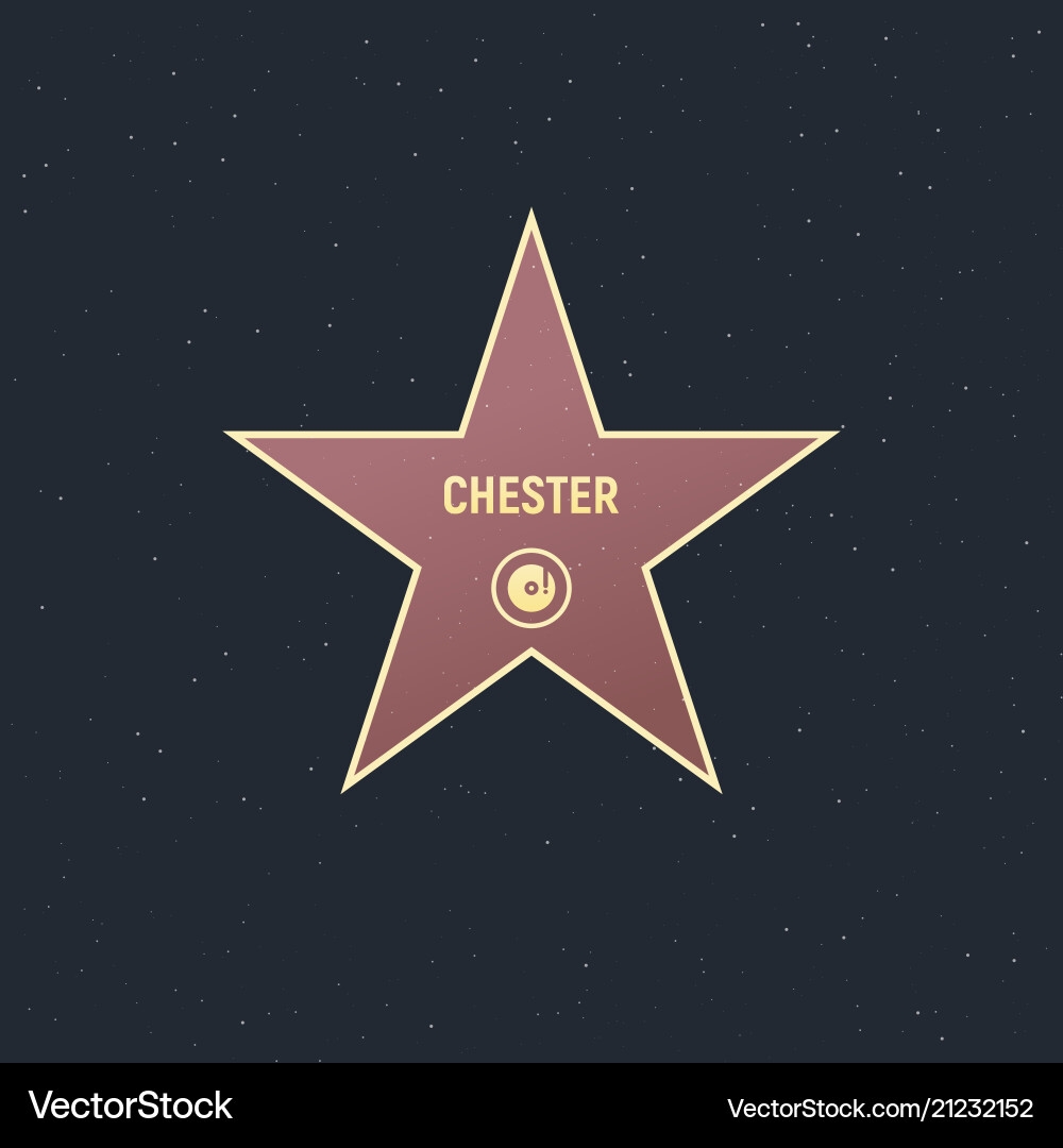Hollywood Star Template Royalty Free Vector Image